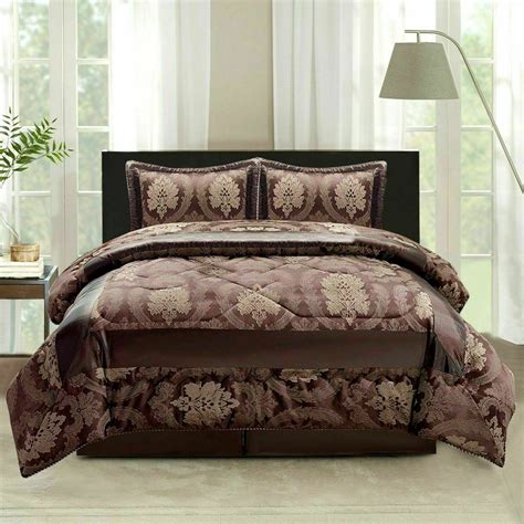 Luxury Bedspread 3 Piece Jacquard Bedspread Quilted Comforter Set