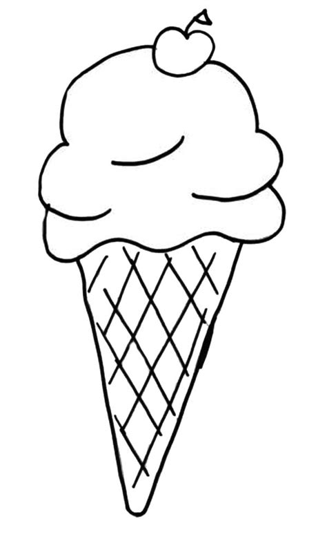 ice cream scoops coloring pages clipart