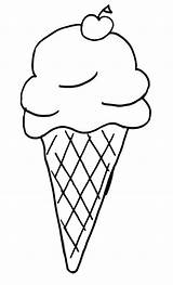 Ice Cream Coloring Pages Kids Color Clipartmag Cone sketch template