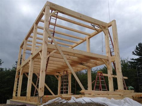 timber frame colonial  westfield vt vermont frames