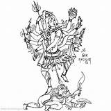 Shiva Hindu Xcolorings Shivaratri Trishula Maha 201k sketch template