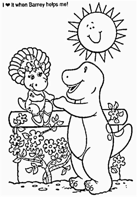 barney coloring pages  print clip art library