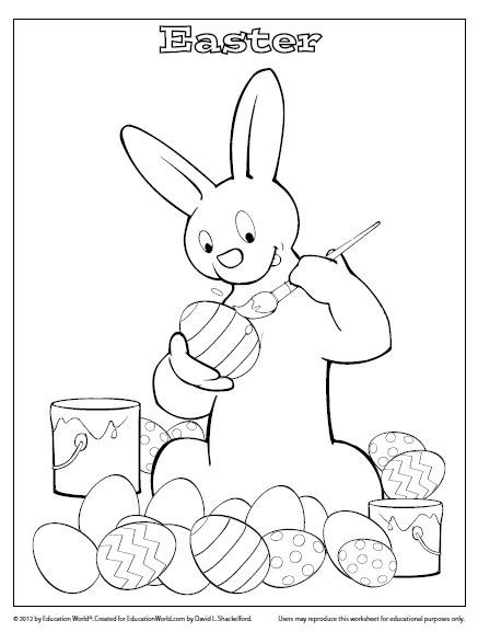 coloring sheet template happy easter education world