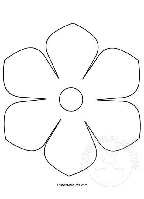 printable flower template easter template