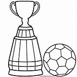 Soccer Coloring Ball Cup Pages Trophy Colouring Football Drawing Printable Print Easy Soccerball Color Kids Clipart Trophies Getdrawings Getcolorings Boys sketch template
