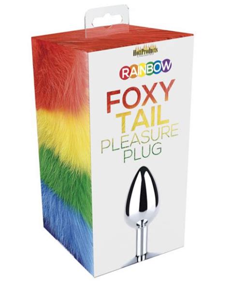 Rainbow Foxy Tail With Stainless Steel Butt Plug On Literotica