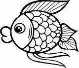 Fish Coloring Cartoon Pages Printable Ray Bass Pdf Colouring Color Template Easy Getcolorings Print Getdrawings Well Colorings sketch template