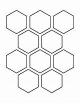 Hexagon Pattern Template Outline Shape Inch Printable Stencil Shapes Clipart Hexagons Templates Patterns Print Patternuniverse Honeycomb Stencils Crafts Pdf Tattoo sketch template