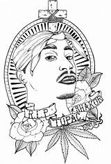 Tupac Coloring Shakur Pages Drawing Pac Westbury Colouring Drawings Sketch Print Template Deviantart Getdrawings Search sketch template