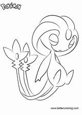 Uxie Coloring Pokemon Pages Printable Kids Color sketch template