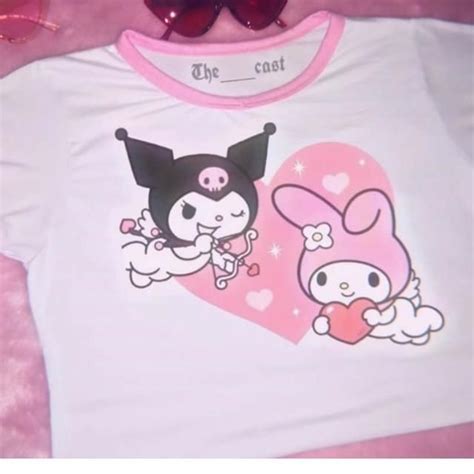 the kuromi crop top collection in 2020 kitty clothes