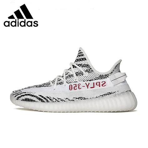 adidas yeezy white zebra  arrival men running shoes soft bottom