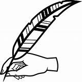 Quill Drawing Clipart Cliparts Clipartmag sketch template