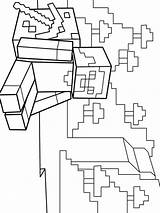 Minecraft Steve Coloring Pages Printable sketch template