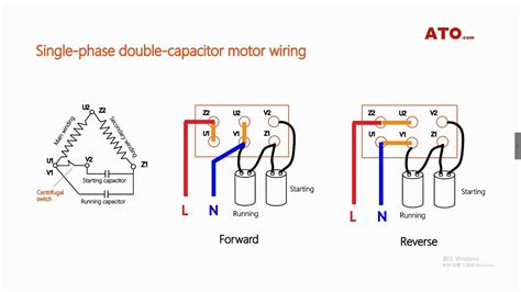 reverse single phase motor wiring diagram