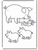 Pages Coloring Pigs Pig Animals Printable Kids Farm Animal Domestic Pets Bauernhoftiere Schweine Ausmalbilder Baby Popular Comments Advertisement sketch template