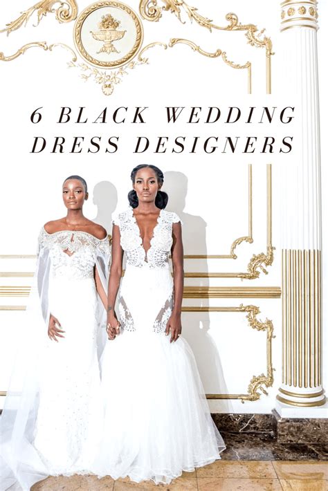 6 Black Wedding Dress Designers To Wear On The Big Day