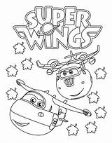 Superwings sketch template