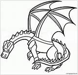 Minecraft Dragon Pages Coloring Color sketch template
