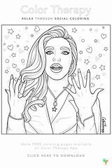 Coloring Therapy Colortherapy sketch template