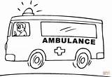 Ambulance Coloring Pages Emergency Printable Vehicle Sketch Clipart Color Kids Outline Drawing Vehicles Online Cars Collection Rescue Designs Supercoloring Version sketch template
