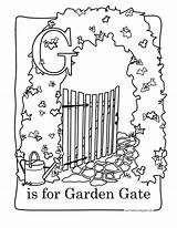 Gate Garden Coloring Pages Template Baby Had sketch template