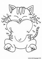 Kitten Dots Connect Coloring Pages Printable Parentune sketch template