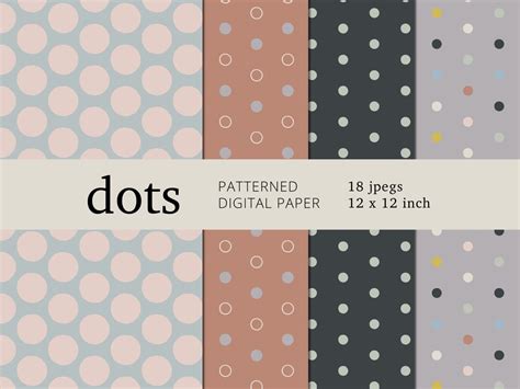 dots pattern digital paper  etsy
