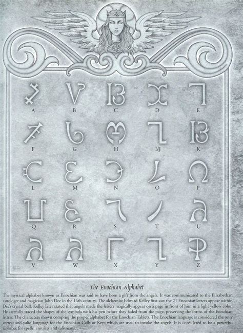 enochian alphabet enochian alphabet enochian ancient alphabets