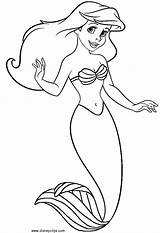 Mermaid Coloring Pages Little Print Year Olds sketch template