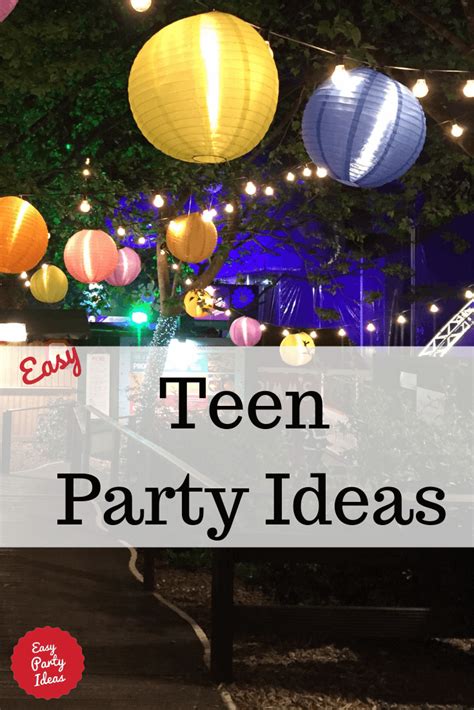 teen party ideas