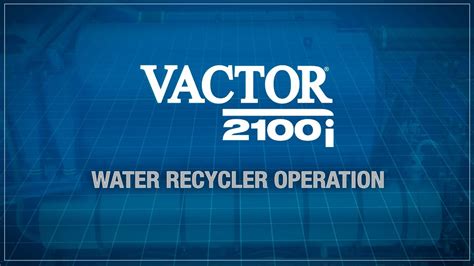 vactor water recycler operation youtube