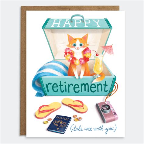 Wholesale Happy Retirement Cat In 2021 Retirement Cards Happy