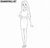 Barbie Drawing Drawingforall Ayvazyan Stepan Draw sketch template