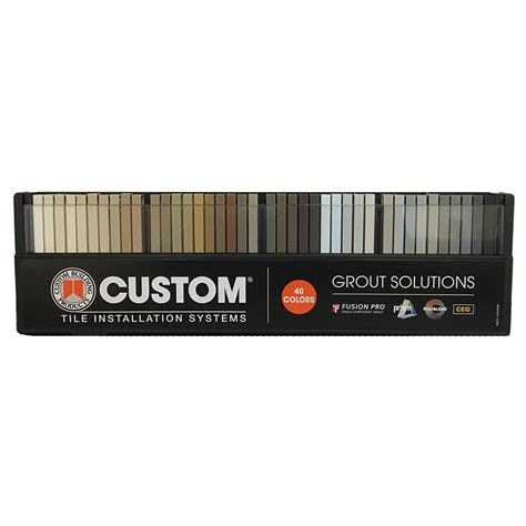 custom building products grout solutions color sample kit  colors