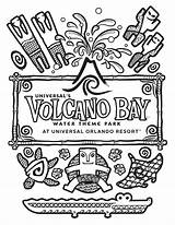 Coloring Volcano Bay Universal Pages Orlando Water Covered Got Ve Cool Designs These sketch template