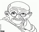 Gandhi Pages Colouring Ji October Mahatma Coloring Anni sketch template