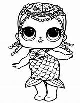 Lol Coloring Pages Kids Dolls Mermaid Unicorn Doll Colouring Drawing Surprise Printing Choose Board sketch template