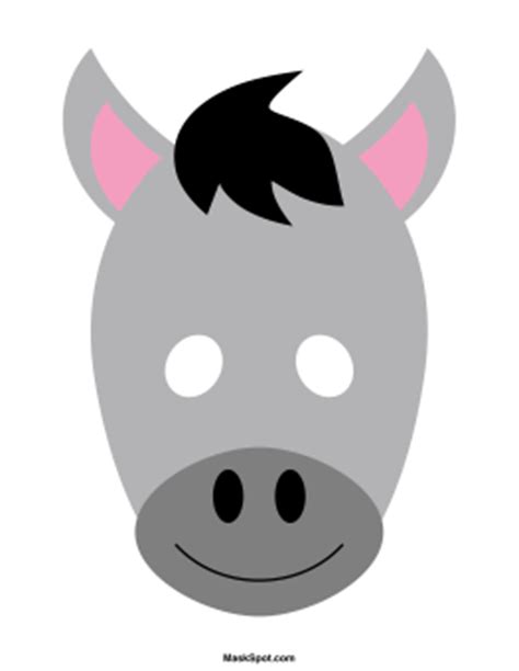 printable donkey mask
