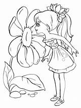 Coloring Pages Girl Girls Print sketch template