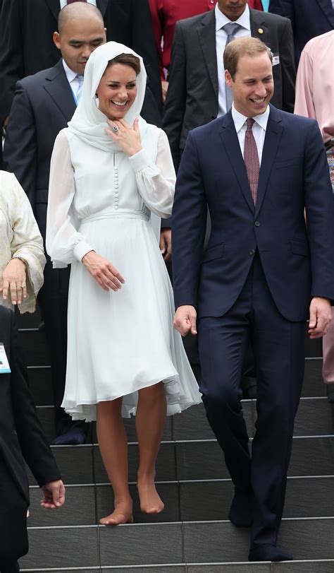 the duke and duchess of cambridge walked the steps of the