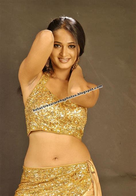 hot indian actress rare hq  telugu actress anushka shetty hottest navel  thighs show