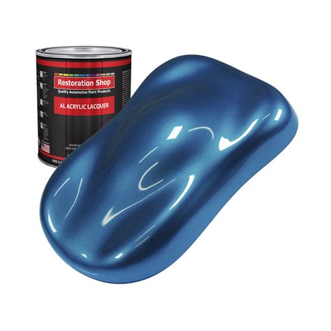 restoration shop cruise night blue metallic acrylic lacquer auto paint quart paint color