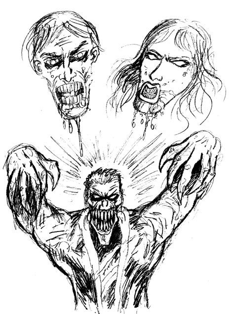 wayne tully horror art tips  drawing horror
