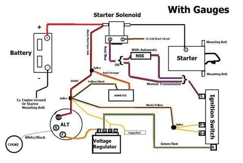 ford  solenoid wiring diagram   alternator diagram ford