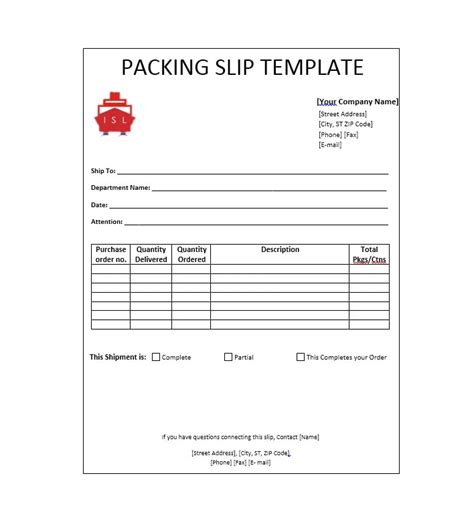 delivery slip template excel master template