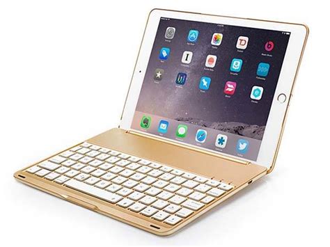 illuminated ipad air  keyboard case gadgetsin