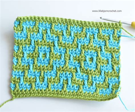 mosaic blanket  crochet pattern lillabjoerns crochet world