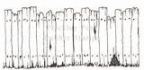 Fence Coloring Choose Board Old Tree Clip Picket sketch template