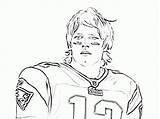 Coloring Pages Brady Tom Printable Patriots Popular sketch template